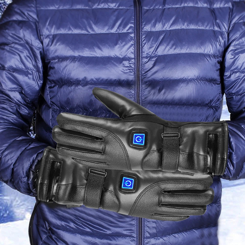 Winter Gloves Rechargeable Heating Gloves Outdoor Riding Skiing