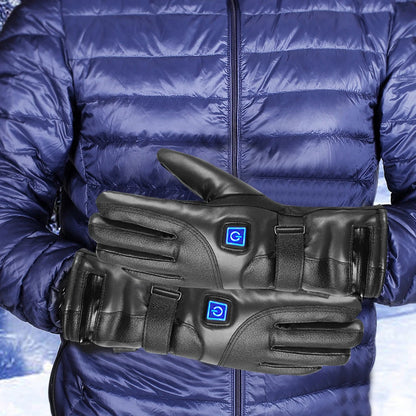 Winter Gloves Rechargeable Heating Gloves Outdoor Riding Skiing