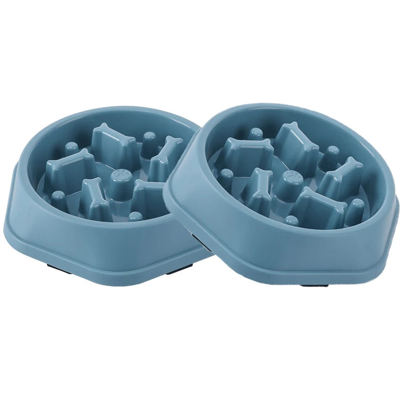 Slow Feeder Dog Bowl Anti-choking Puppy Food Bowl Anti-slip