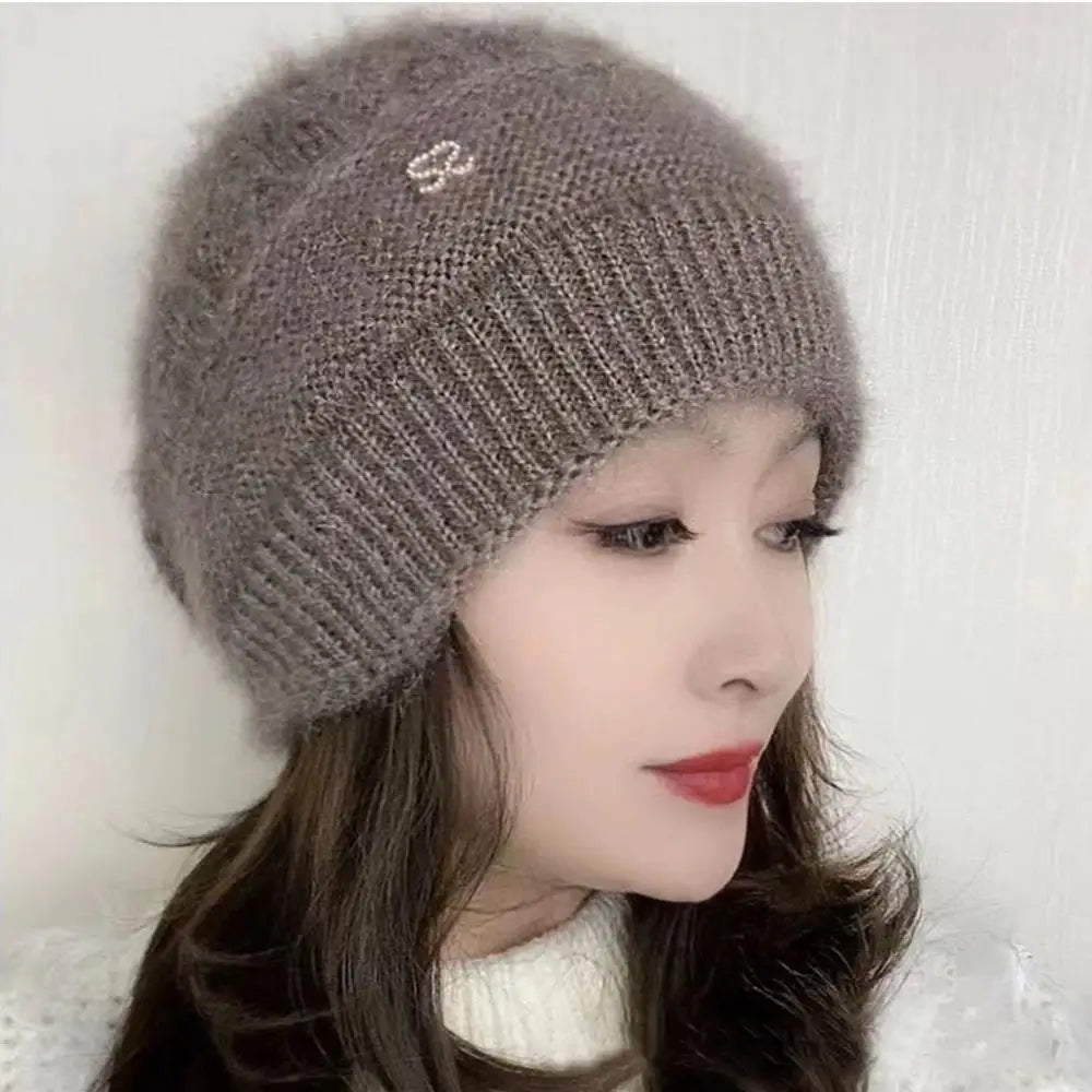 New Women Winter Hat Warm Ear Protection Knit Hats Thicken