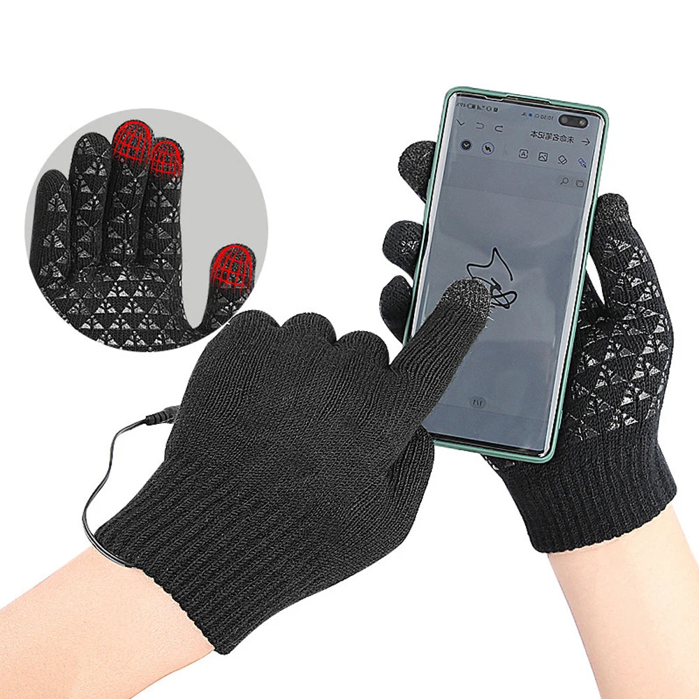 Electric Heated Gloves Winter Moto USB Heating Gloves Hand