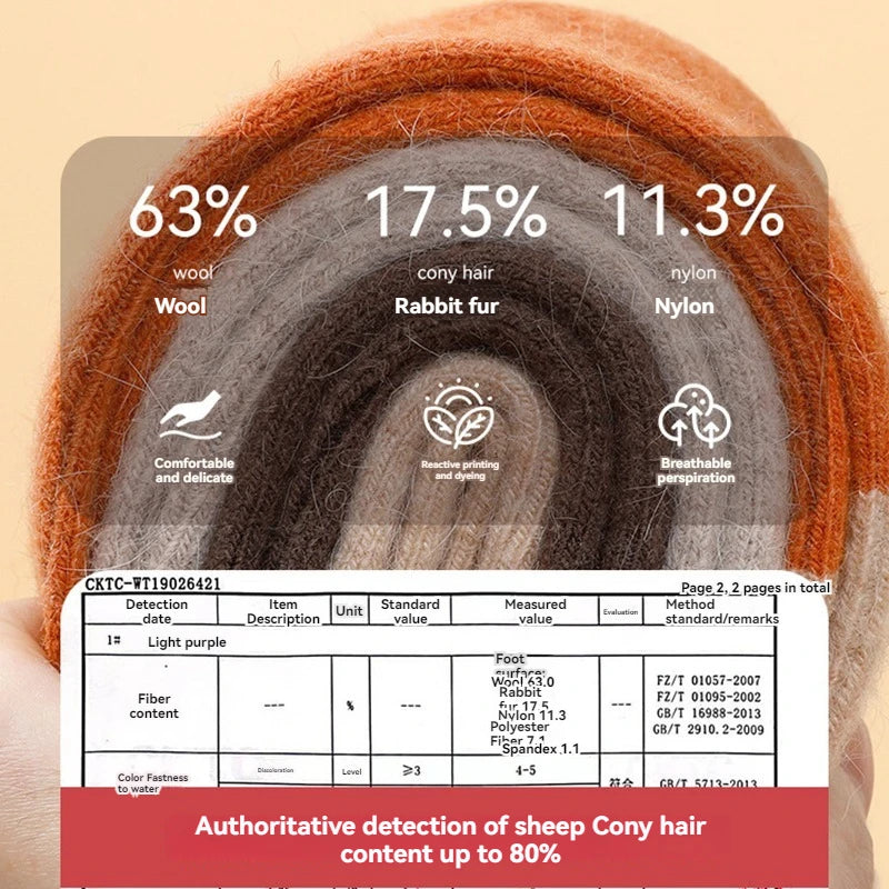 Socks Girl Wool Child Keep Warm Baby Girls Children's Winter