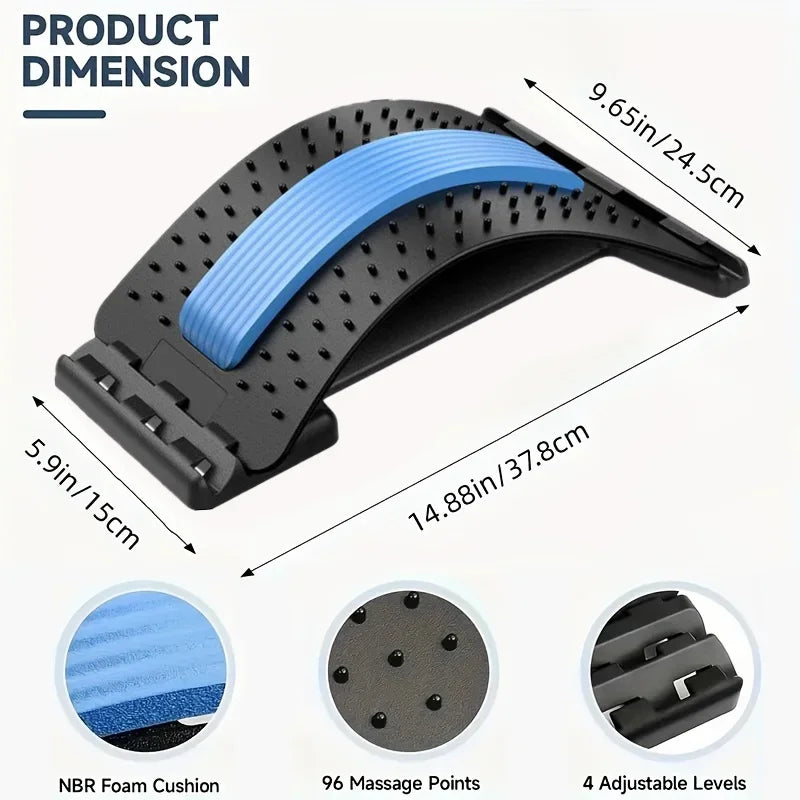 Lumbar Soothing Device, Lumbar Stretching Massager, Yoga Spine