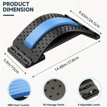 Lumbar Soothing Device, Lumbar Stretching Massager, Yoga Spine