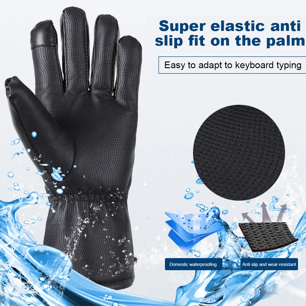 Winter Gloves Rechargeable Heating Gloves Outdoor Riding Skiing