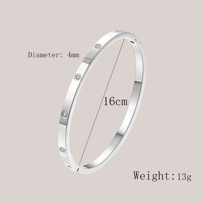 Stainless Steel Cuff Bracelets Bangles For Women Fashion