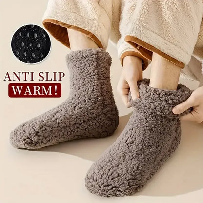 CZHIYAO Winter Velvet Socks with Super Thick Insulation, Anti-Slip