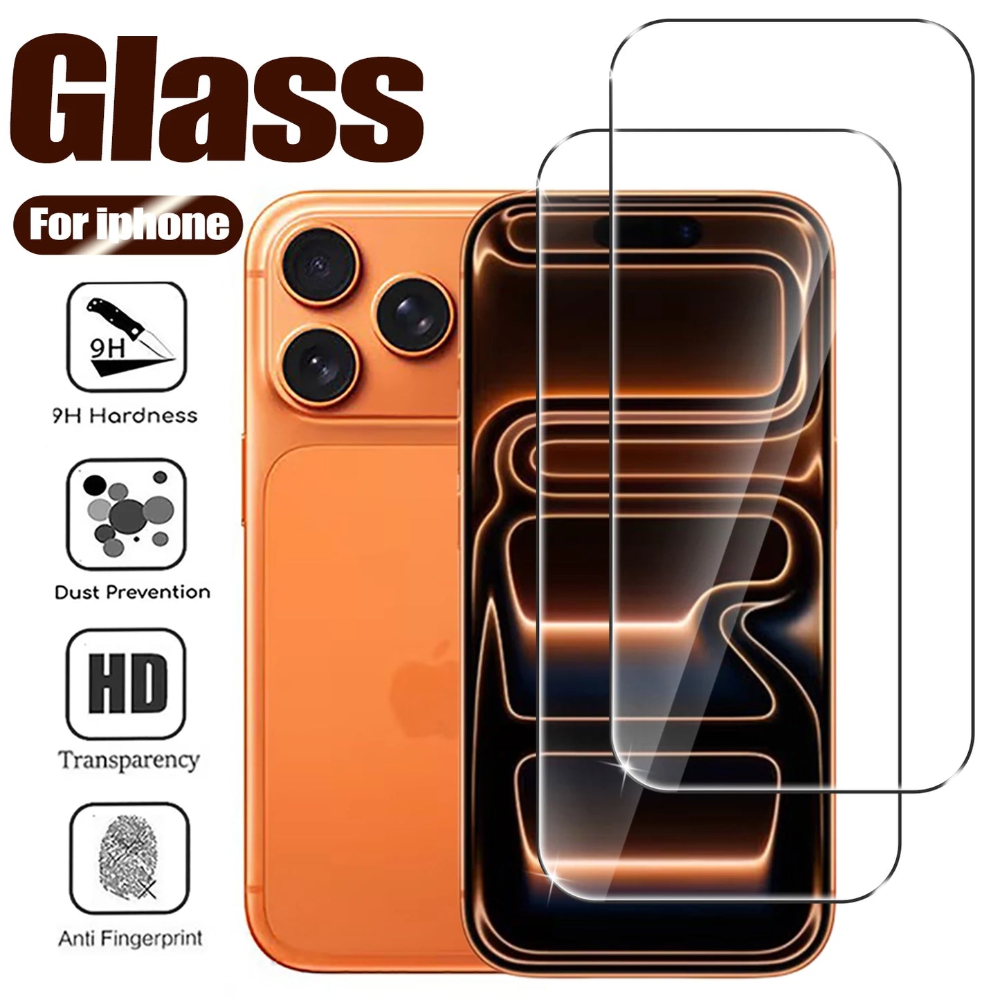 Tempered Glass For iPhone 17 Pro Max 17Pro Screen Protector