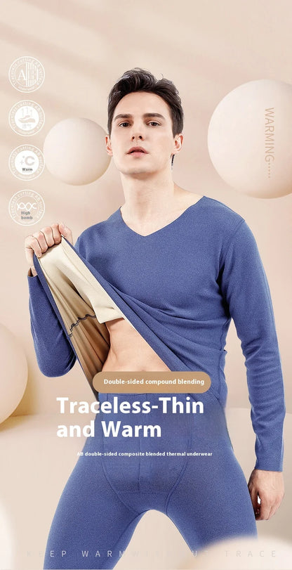 Men Double-Sided Non-marking Heating Thermal Underwear