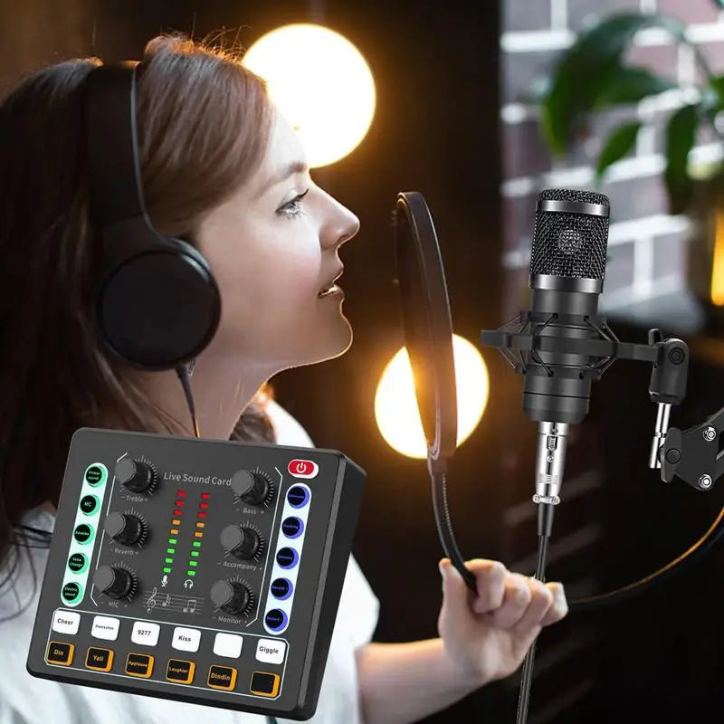 Podcast equipment package, V8s audio interface with integrated