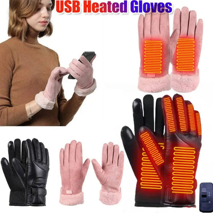 USB Electric Heated Gloves Outdoor Thermal gloves Hand warmer