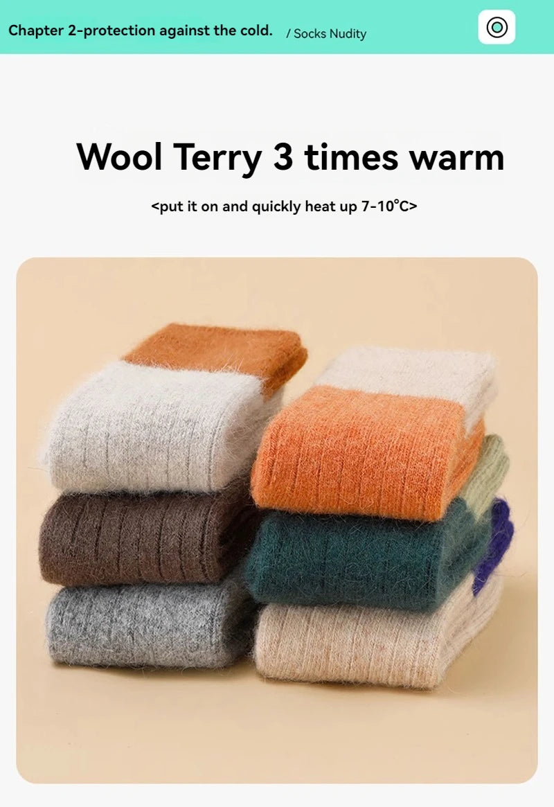 Socks Girl Wool Child Keep Warm Baby Girls Children's Winter