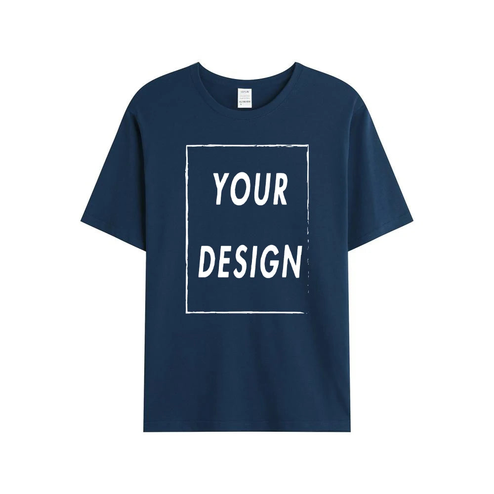 Custom Women Men Customised Printed 100% Cotton Short