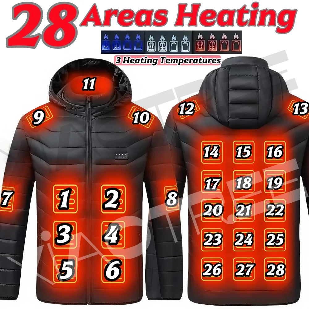 Areas Men Women's Heating Jacket Winter USB Heated Jackets