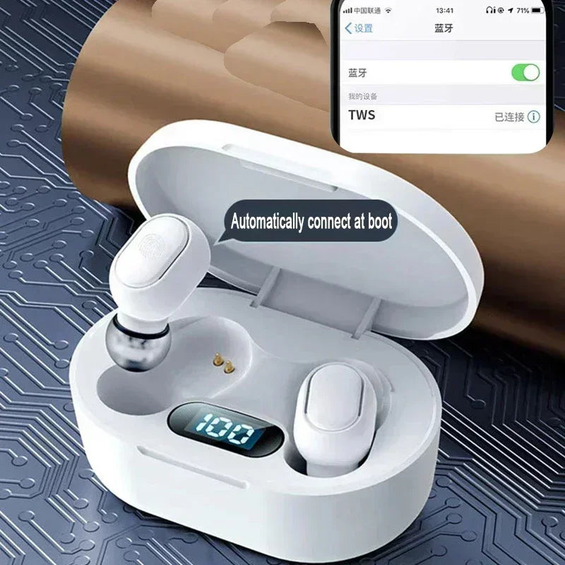 Original E7S Wireless Bluetooth Headset with Mic LED Display