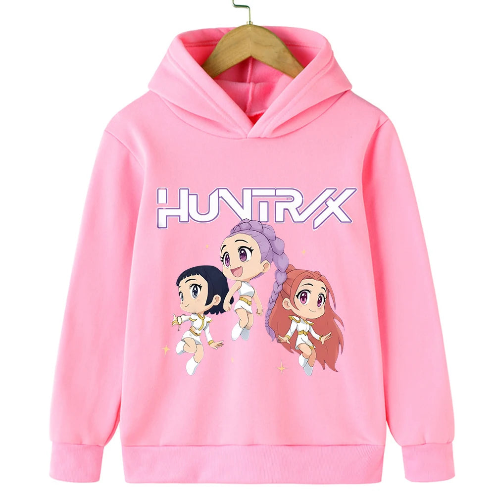 KPop Demon Hunter Rumi Derpy Cartoon Girls Boy Hooded