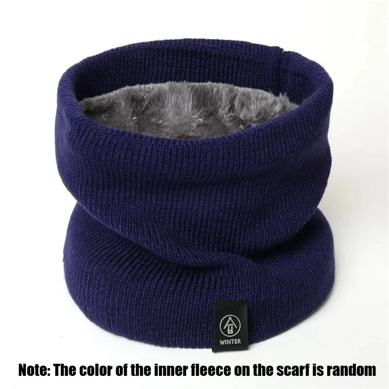Fleece Neck Gaiter Windproof Warm Face Scarf for Men Women