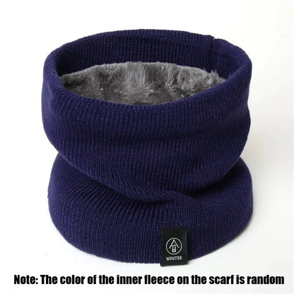 Fleece Neck Gaiter Windproof Warm Face Scarf for Men Women