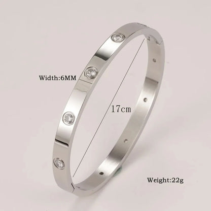 Stainless Steel Cuff Bracelets Bangles For Women Fashion