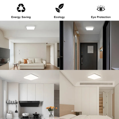 LED Ceiling Lights Square Neutral Light 16W 34W Interior Home