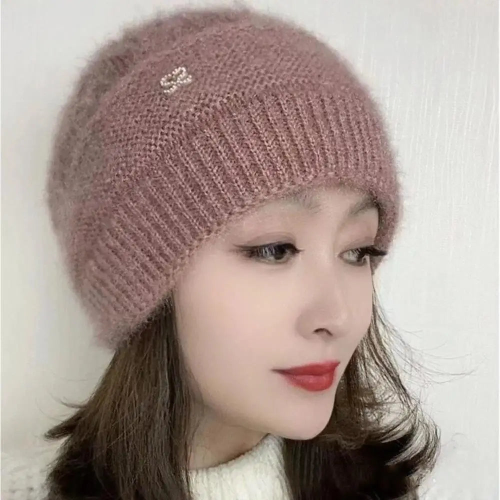 New Women Winter Hat Warm Ear Protection Knit Hats Thicken