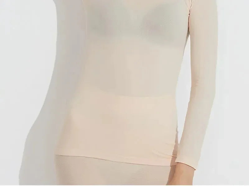 Women traceless thermal underwear set unisex intimate pajamas