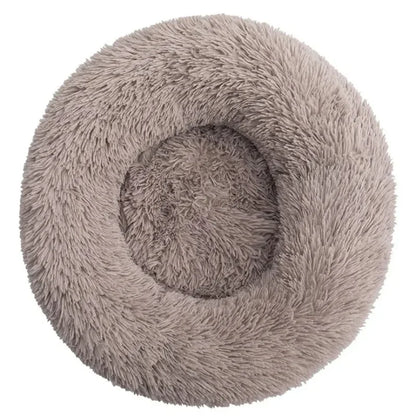 Round Pet Bed for Large Dog Bed Super Soft Cat Bed Long Plush