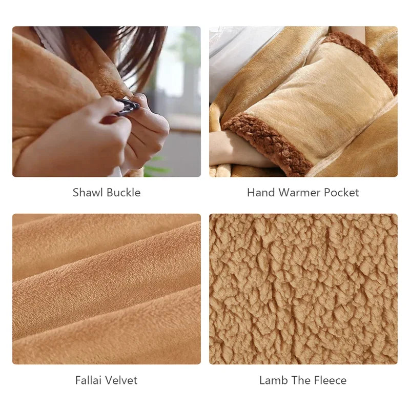 Electric Heater Blankets USB Powered Soft Thicker Warmer Winter