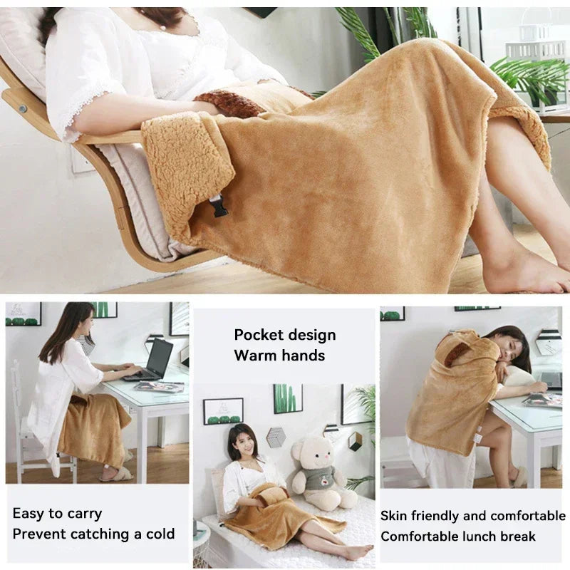 Electric Blanket 5V Safety Low Voltage USB Rechargeable Electric