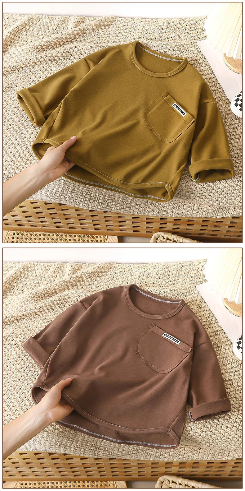 Children Long Sleeved Base Shirt Boys Girls Kids