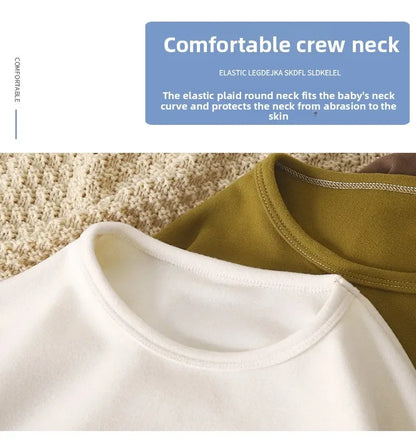 Children Long Sleeved Base Shirt Boys Girls Kids