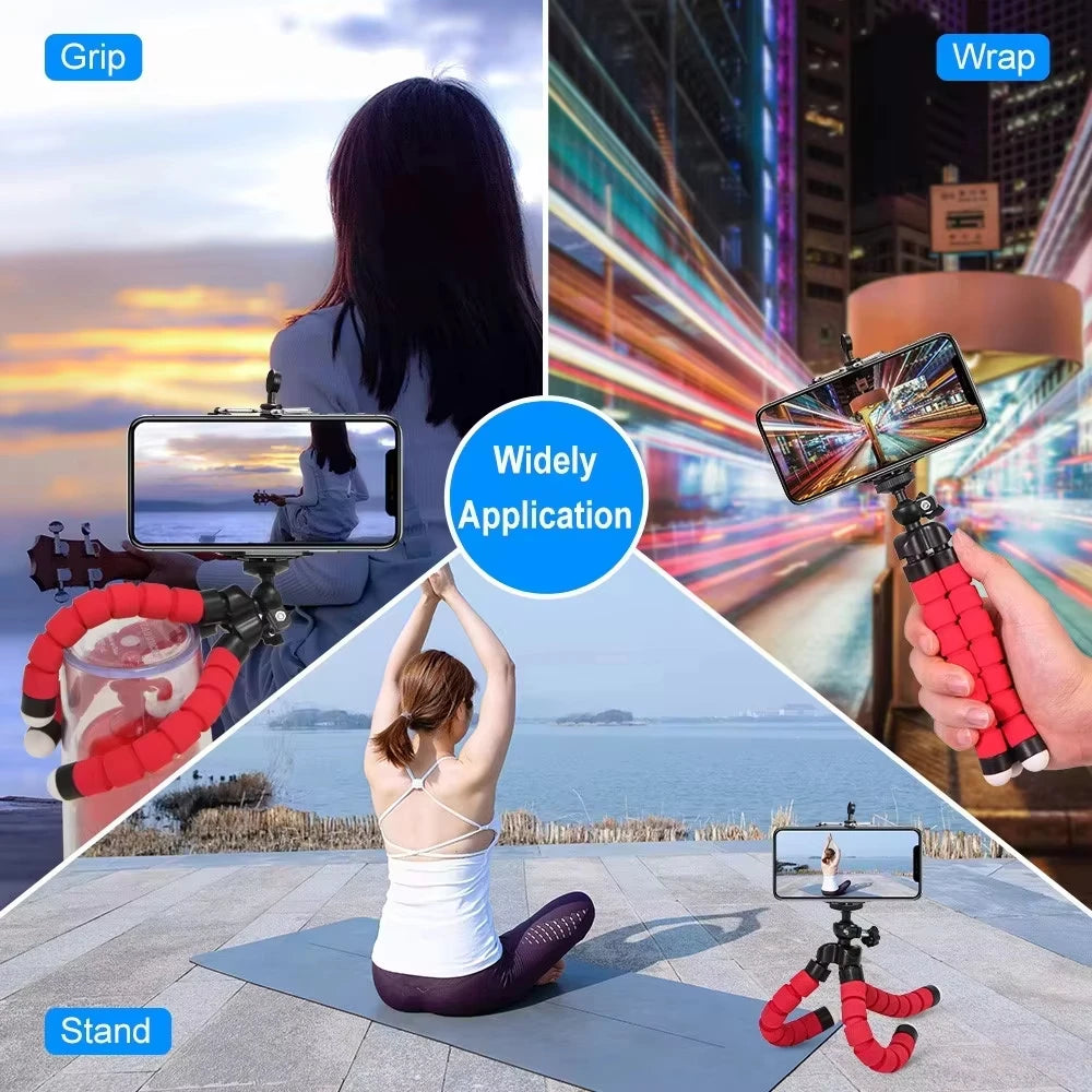 Tripods Tripod For Phone Mobile Camera Holder Clip Smartphone