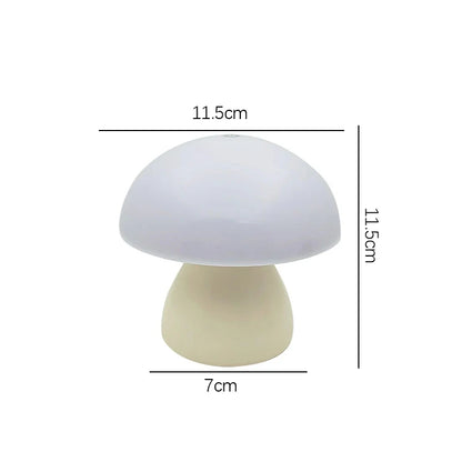 Mushroom Led Table Lamp Charging Touch Desk Coffee Bar