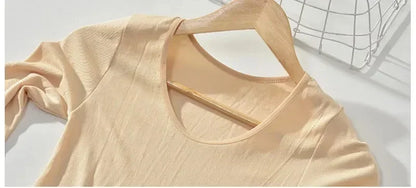 Women traceless thermal underwear set unisex intimate pajamas