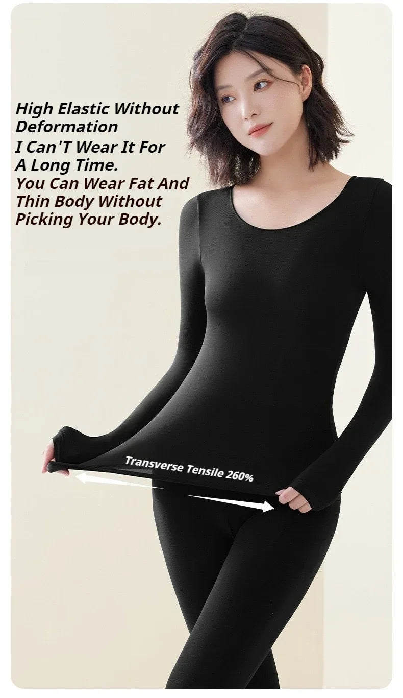 New Women's Thermal Underwear Set De Velvet Grinding