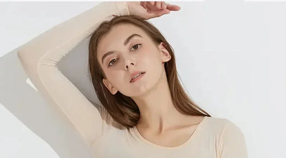 Women traceless thermal underwear set unisex intimate pajamas