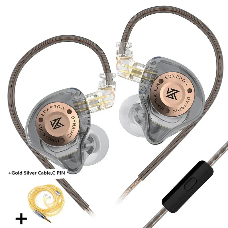 KZ EDX PRO X Dynamic Drive Earphone HIFI Bass Music Earbud Sport