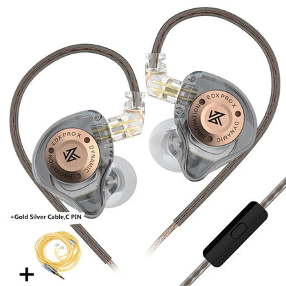 KZ EDX PRO X Dynamic Drive Earphone HIFI Bass Music Earbud Sport