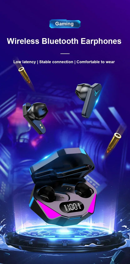 TWS X15 Wireless In Ear Earphones 9D Stereo Music HiFi Headphones