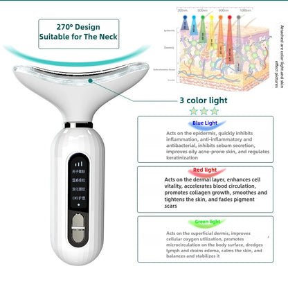 V Line Face Neck Lifting Machine Hot Cool EMS Microcurrent Photon