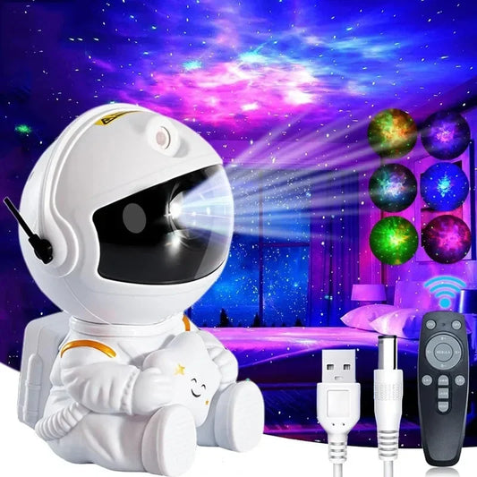 Star Projector Galaxy Night Light Astronaut Space Projector