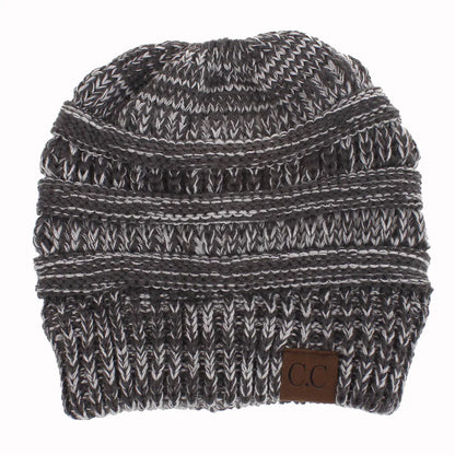 New Outdoor Warm Winter Woolen HatsAcrylic Open Horsetail