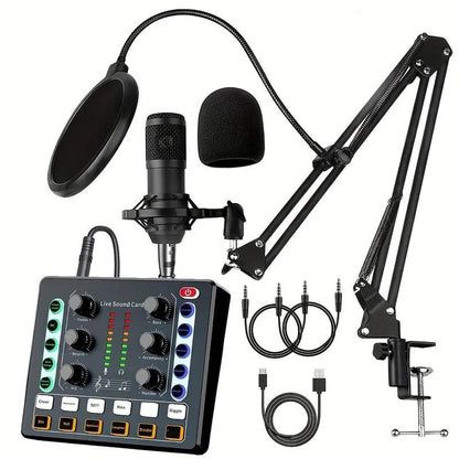 Podcast equipment package, V8s audio interface with integrated