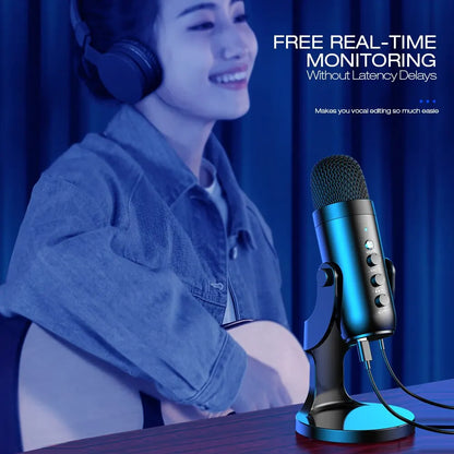 Haomuren USB Microphone for PC Mac Gaming Recording Stream