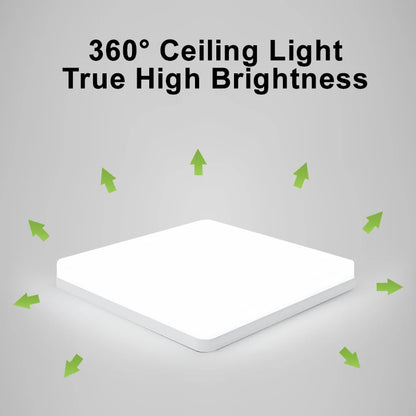 LED Ceiling Lights Square Neutral Light 16W 34W Interior Home