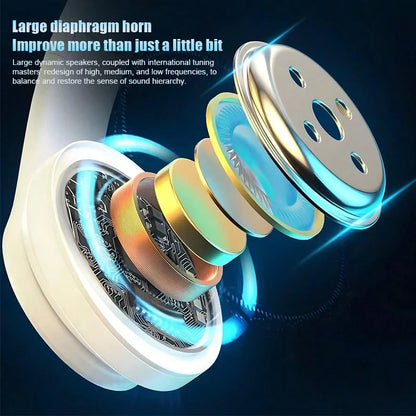 Wireless Gaming Headset Lightweight Foldable Headphones