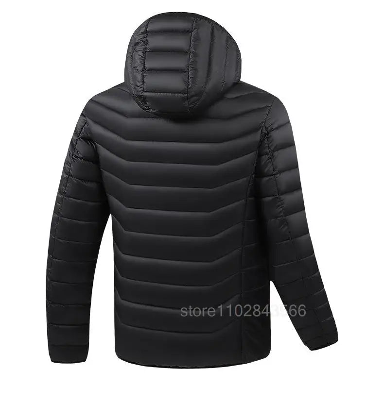 Men Heated Jacket USB Electric Heated Coat Hunting Hiking
