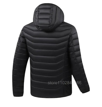 Men Heated Jacket USB Electric Heated Coat Hunting Hiking