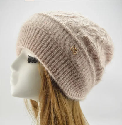 New Women Winter Hat Warm Ear Protection Knit Hats Thicken