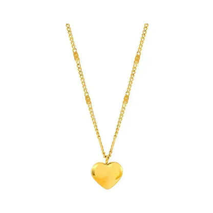 New Cross-border Couple Cavicle Chain Geometric Heart-shaped